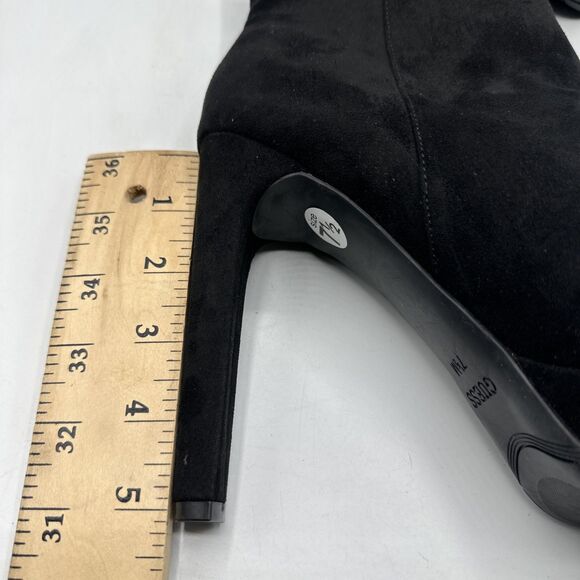 NEW Guess Dejah3 Stiletto Heel Boot in Black Fabric For Women's Size 7 1/2 - Picture 11 of 12